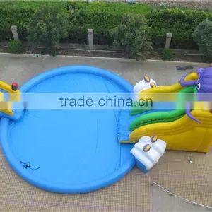 Lanqu Inflatable Water Park With Pool and Slide Quality Choice thumbnail-4