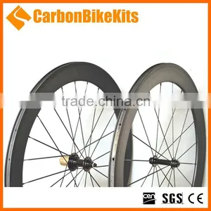 Wholesale Wheels PW60C 60mm Depth Carbon Road Bike Wheelset Clincher thumbnail-4