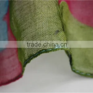 Flower Printed Viscose Big Scarf thumbnail-5