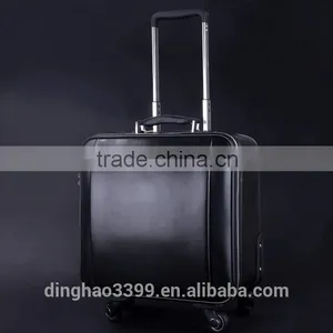 2016 Fashion Business Trolley Bag Black PU Leather Travel Bag thumbnail-1