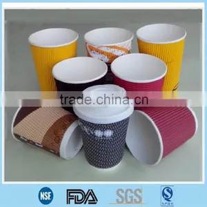 Tripple Wall Hot Paper Cup; Ripple Wall Insulated Hot Paper Cup; Individual Wrapped Paper Cup thumbnail-3