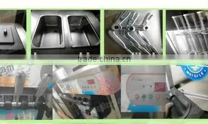 Stainless Steel Commercial 3 Flavors Soft Serve Ice Cream Machine/Ice Cream Maker thumbnail-4