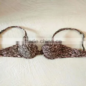 Hot Sale Leopard Designed Bra Women's Brushed Cotton Leopard Prints Bra thumbnail-1