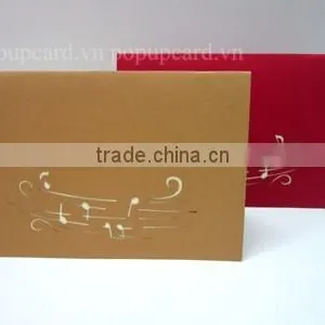 Musical Instruments Laser Cutting 3d Greeting Pop up Card thumbnail-3