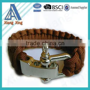 High Quality Wholesale Cheap Cross Paracord Bracelet With Logo thumbnail-3