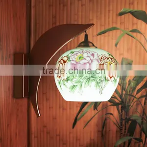 Jingdezhen Decal Pastel Ball Modern Home Decor Led Wall Lamp thumbnail-2