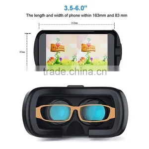 Hot Selling Virtual Reality Glasses Case Plastic Google Cardboard 3D VR BOX 2.0 Adjustable 3D VR thumbnail-4