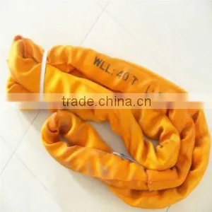Double Ply Polyester Lifting Round Sling Nylon Lashing Belt thumbnail-2