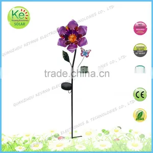 Solar Power Metal Flower Sunlight Led Light for Pool Garden thumbnail-3