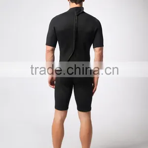 Comfortable and Elastic Black Lycra Short Nylon Wetsuit Waterproof Windproof Bikini Shirt thumbnail-3