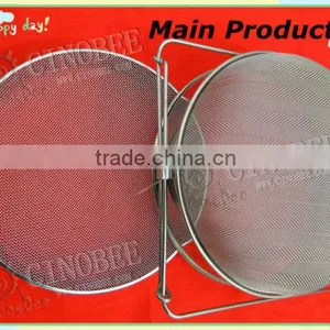 Stainless Steel Double Honey Strainer With Adjustable Handle thumbnail-2