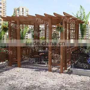 Aluminum Garden Pergola Turtle Bridge thumbnail-1
