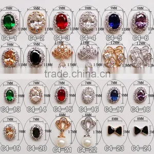 Nail Art Alloy Jewery Rhinestone Stickers 3D Nail Metal Decoration thumbnail-1