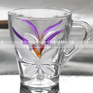 6pcs Glass Tea Mug Glass Black Tea Mug Glass Cup Set thumbnail-1
