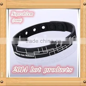 Noproblem P089 Germanium Power Casual for Couple Silicone Health Bracelet Fashion Jewelry thumbnail-1