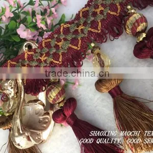 2015 New Style Luxurious Crystal Fringe for Curtain, Home Textile and Pillows thumbnail-4