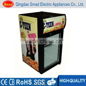 Energy Drink Refrigerator Counter Top Glass Door Mini Fridge Refrigerator thumbnail-2