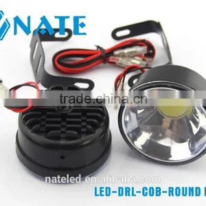New Product Car Led Drl Cob Round Light thumbnail-3