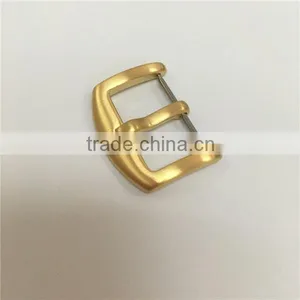 High-quality K070S Brushed IP Yellow Gold Watch Strap Buckle in 18 20 22 24mm thumbnail-1