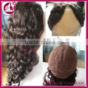 Black Women Favorite Top Grade High Quality Fully Hand Cap Soft Cap Brazilian Hair u Part Wig thumbnail-1