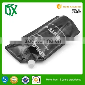 China Custom Printing Newest Matte Ldpe Stand up Spout Pouch for Liquid thumbnail-3