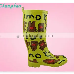 Fashion Carton Lady Rubber Lady Boots thumbnail-1