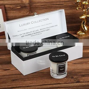 Luxury Scented Soy Wax Candle Set in Glass Jar thumbnail-1