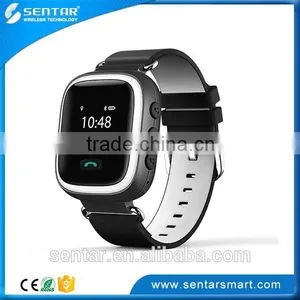 V80 Anti-lost Children Kids Gps Watch Black Wristband Smart Watch for Android IOS Phone thumbnail-1
