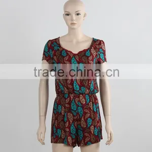 OEM Custom Made Jumpsuit Summer One Piece Jumpsuit for Adult Cheap Price in Guangzhou thumbnail-1