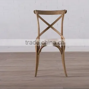 Best Sell Cheap Wooden Cane Cross Back Dining Chair Home Furniture thumbnail-3