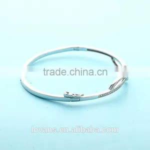 Latest Design Vogue Jewellery Open Pure Silver Bangle Bracelets SBG387W thumbnail-5