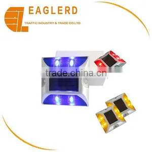 Yellow White Red Blue Green Led Solar Reflective Road Stud thumbnail-1