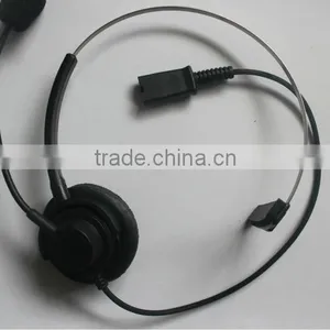 Over-the-Head Monaural Rj9 Call Center Headset With QD Optional thumbnail-1