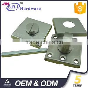 Hot Sale Square Shape Stainless Steel Thumb Turn Lock , Toilet Door Indicator Lock thumbnail-5