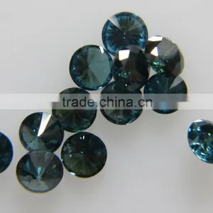 Natural Loose Blue Diamond Lot 1-1.2mm Brilliant Cut Round Fancy Color thumbnail-1