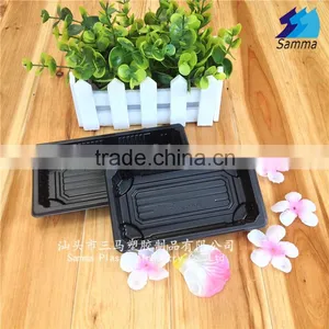 SM1-1100Black Mini Plastic Sushi Packing Food Container/Sushi Box thumbnail-1