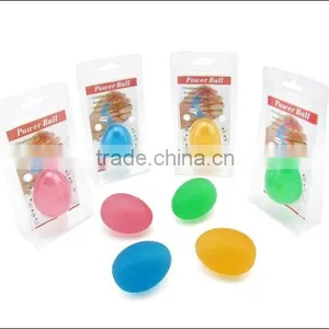Silicone Grip Hand Finger Massage Decompression Ball Transparent Egg-shaped Vent Ball thumbnail-1