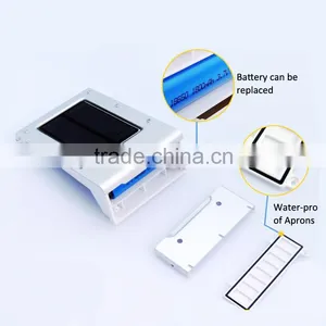 20 Led Panel Texture Lampshade 1800mah Ni-MH Battery PIR Sensor + Light Control Solar Motion Light thumbnail-5