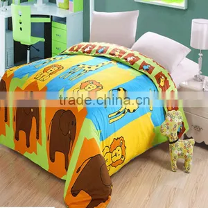 Chinese Mulberry Silk Comforter With Printed Animal Kingdom Cotton Cover thumbnail-1
