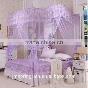 Stainless Stell Frame Palace Curtain Purple LMosquito Net Deluxe Bed Canopy Mosquito Netting thumbnail-1