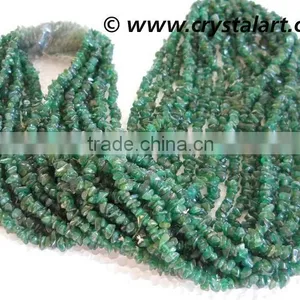 Green Aventurine Chips 36 Inches Strings thumbnail-1