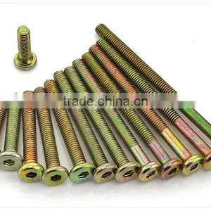 Plat Round Head Screw, Furniture Screw, Hexagon Screw M8*16-M8*120 thumbnail-1