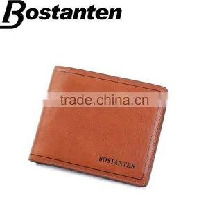 Vintage 3 Fold Mens Wallet With Flap Genuine Leather Bifold Wallets thumbnail-1