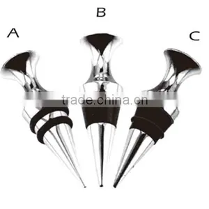 Heavy Duty Zinc Alloy Material Crystal Wine Stopper Wine Bottle Stopper thumbnail-2
