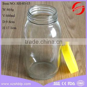 860ml Regular Mouth Glass Jar for Honey,honey Glass Jars Wholesale thumbnail-3