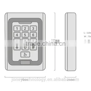 Vandal-proof Metal Access Control With 125Khz MF Card thumbnail-6