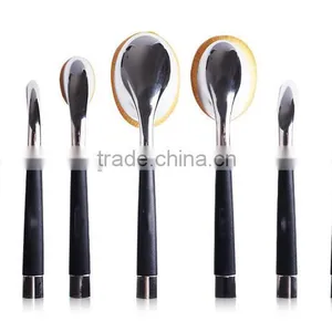 Oval Toothbrush Cosmetic Makeup Brush Set thumbnail-3