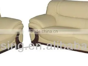 Latest Design Genuine Leather Hall Sofa Set Picture thumbnail-1
