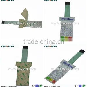 Custom-made High Quality Poly Dome Membrane Swtich With Flat Keys for Industrial Equipment thumbnail-3
