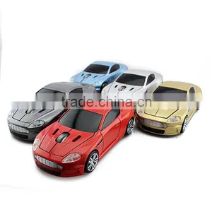 Gray 2.4GHz Wireless Aston Matin Car Shaped Game Optical Mouse thumbnail-6